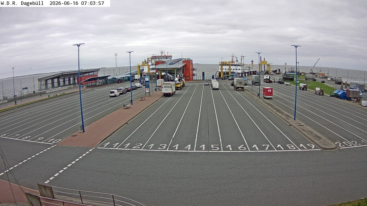 Archiv Foto Webcam Dagebüll - Fährhafen