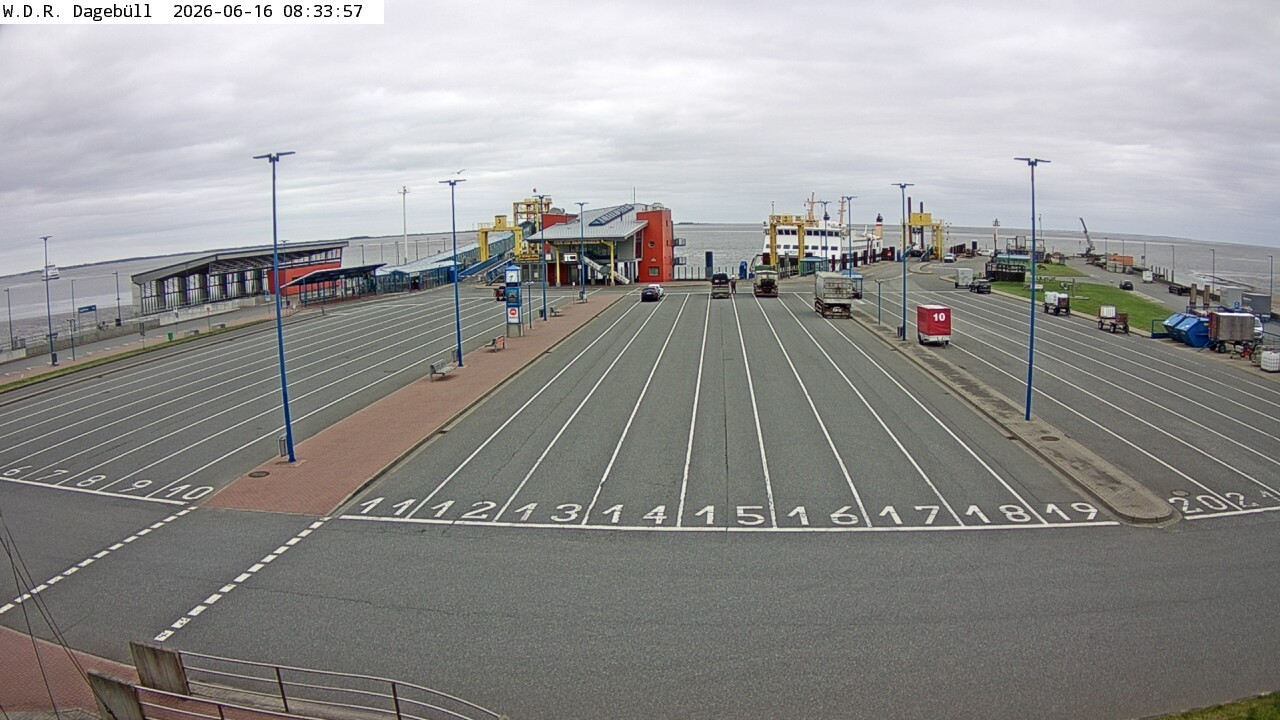 Archiv Foto Webcam Dagebüll - Fährhafen