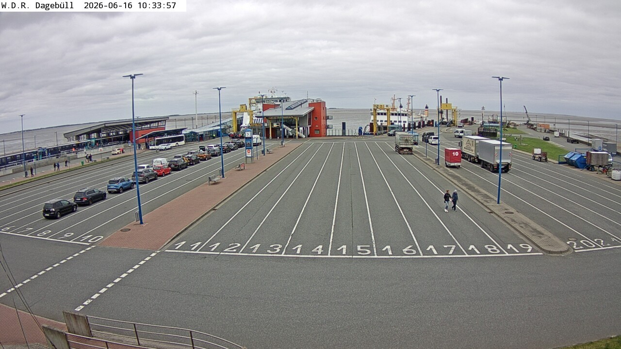 Archiv Foto Webcam Dagebüll - Fährhafen