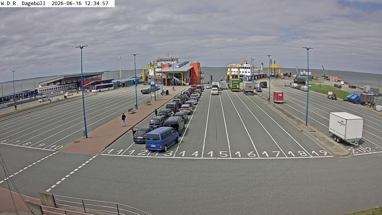 Archiv Foto Webcam Dagebüll - Fährhafen