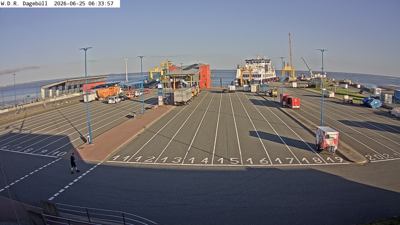 Archived image Webcam Dagebüll - Departure to Föhr