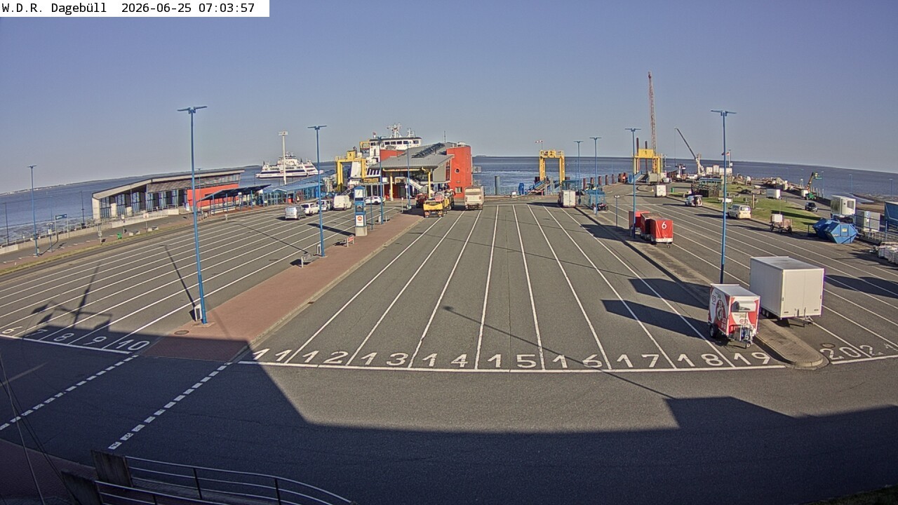 Archived image Webcam Dagebüll - Departure to Föhr