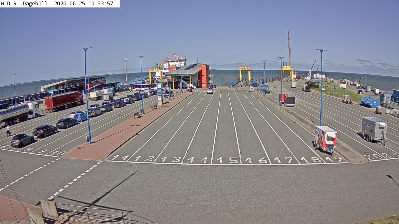 Archived image Webcam Dagebüll - Departure to Föhr