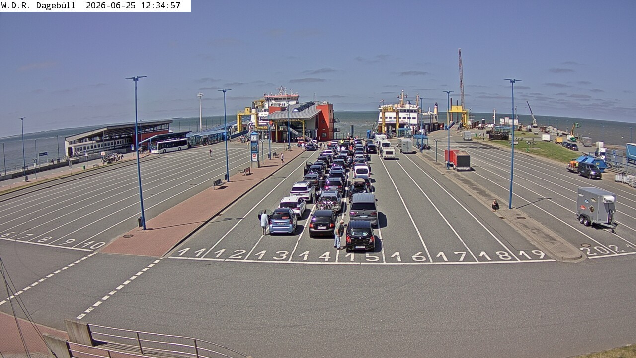 Archived image Webcam Dagebüll - Departure to Föhr