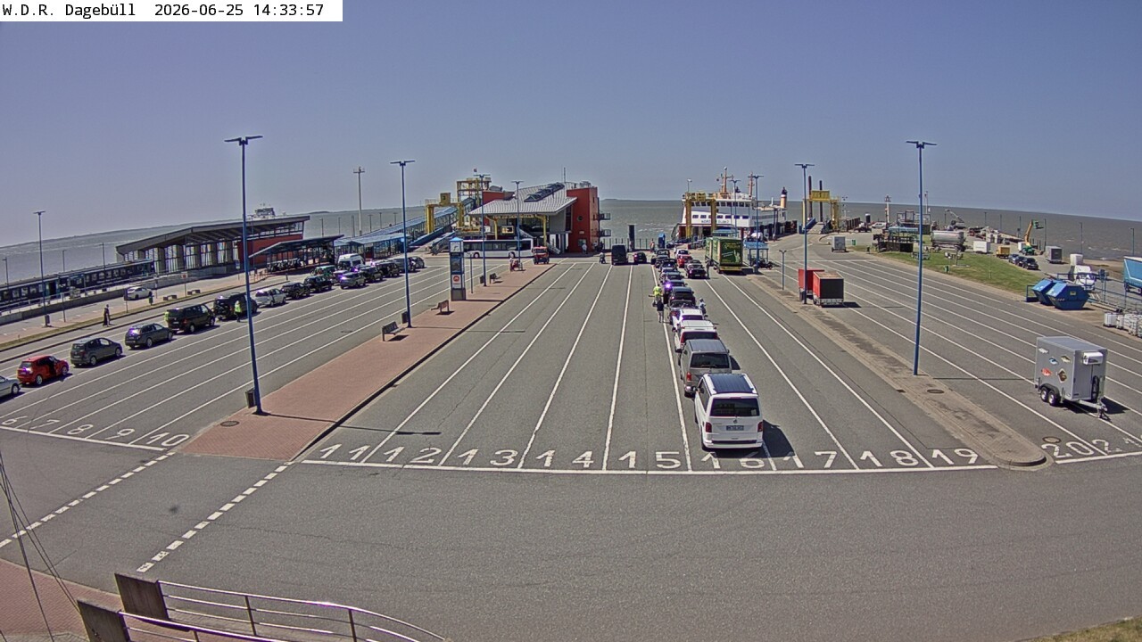 Archived image Webcam Dagebüll - Departure to Föhr