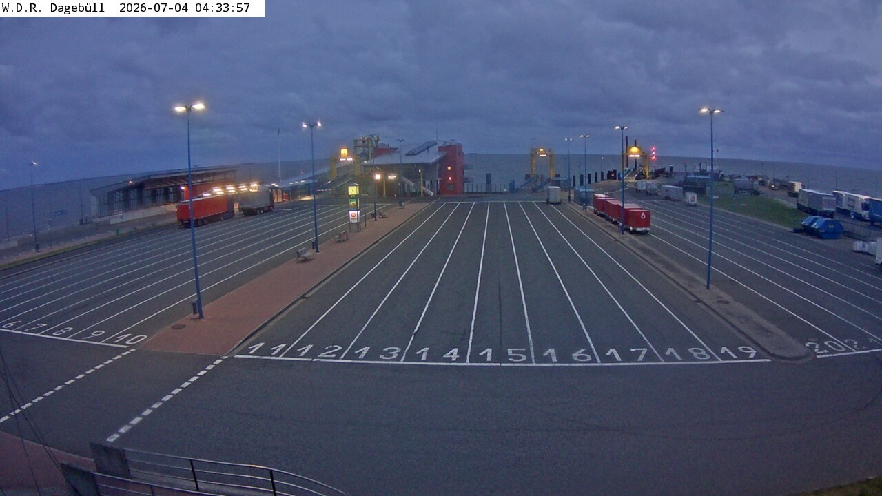 Archiv Foto Webcam Dagebüll - Fährhafen
