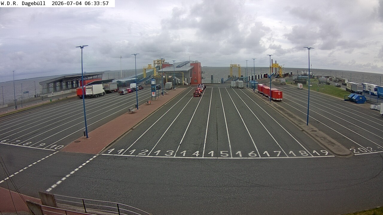 Archiv Foto Webcam Dagebüll - Fährhafen