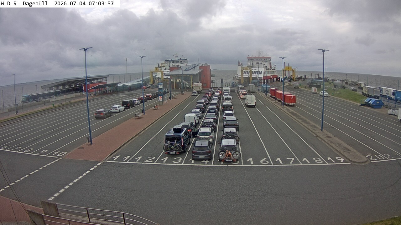 Archiv Foto Webcam Dagebüll - Fährhafen