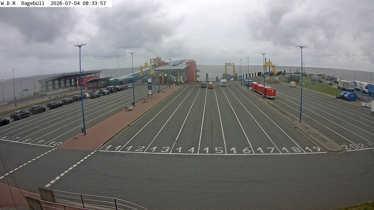 Archiv Foto Webcam Dagebüll - Fährhafen