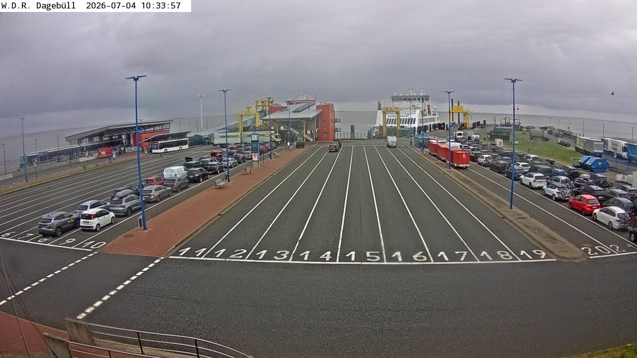 Archiv Foto Webcam Dagebüll - Fährhafen