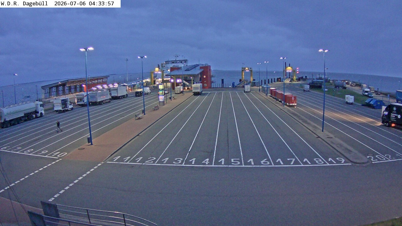 Archiv Foto Webcam Dagebüll - Fährhafen