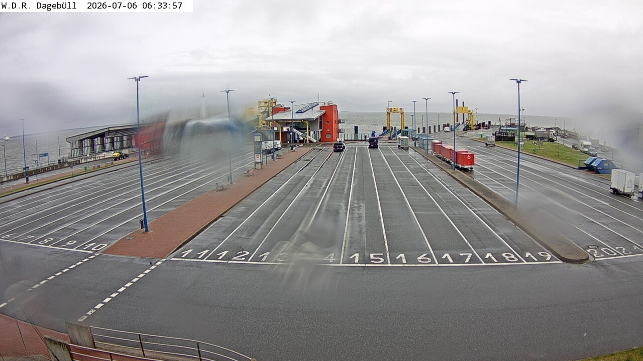 Archiv Foto Webcam Dagebüll - Fährhafen