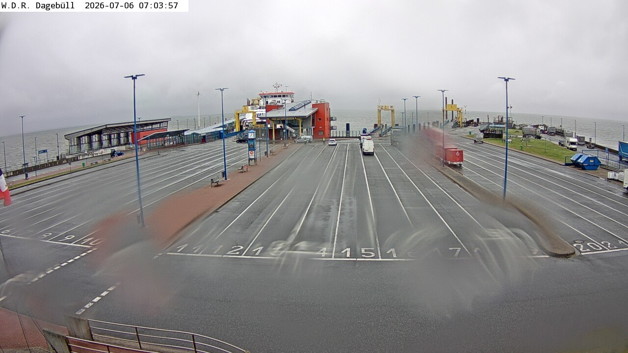 Archiv Foto Webcam Dagebüll - Fährhafen