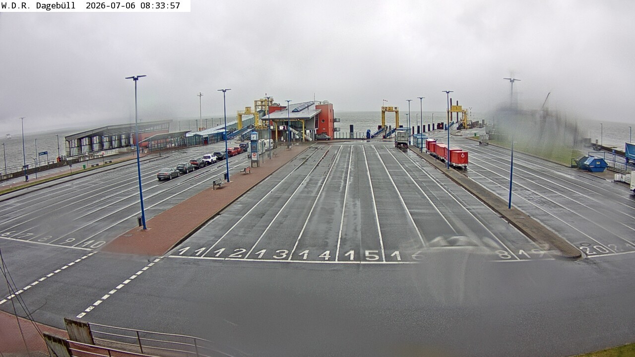 Archiv Foto Webcam Dagebüll - Fährhafen
