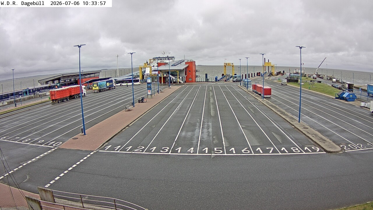 Archiv Foto Webcam Dagebüll - Fährhafen