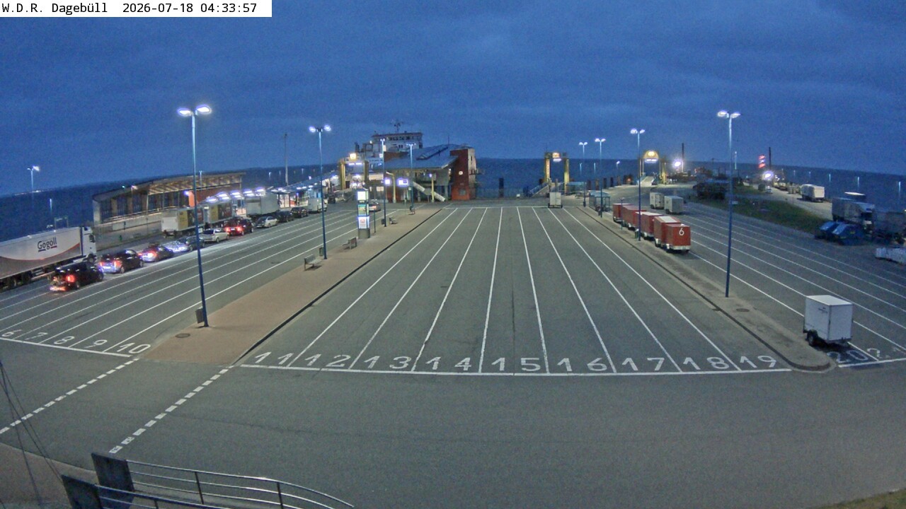 Archiv Foto Webcam Dagebüll - Fährhafen