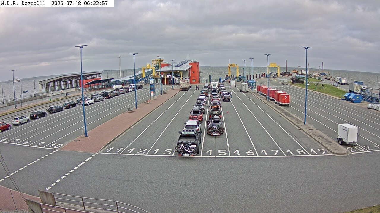 Archiv Foto Webcam Dagebüll - Fährhafen