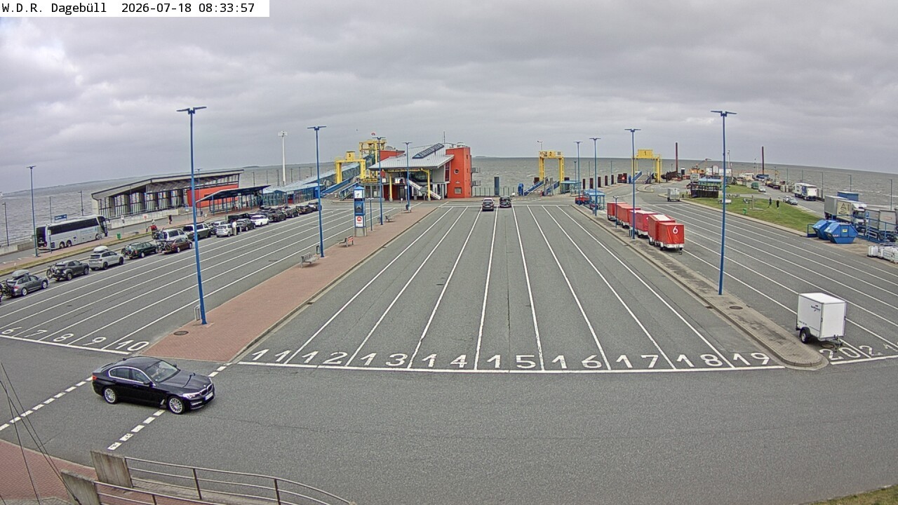 Archiv Foto Webcam Dagebüll - Fährhafen
