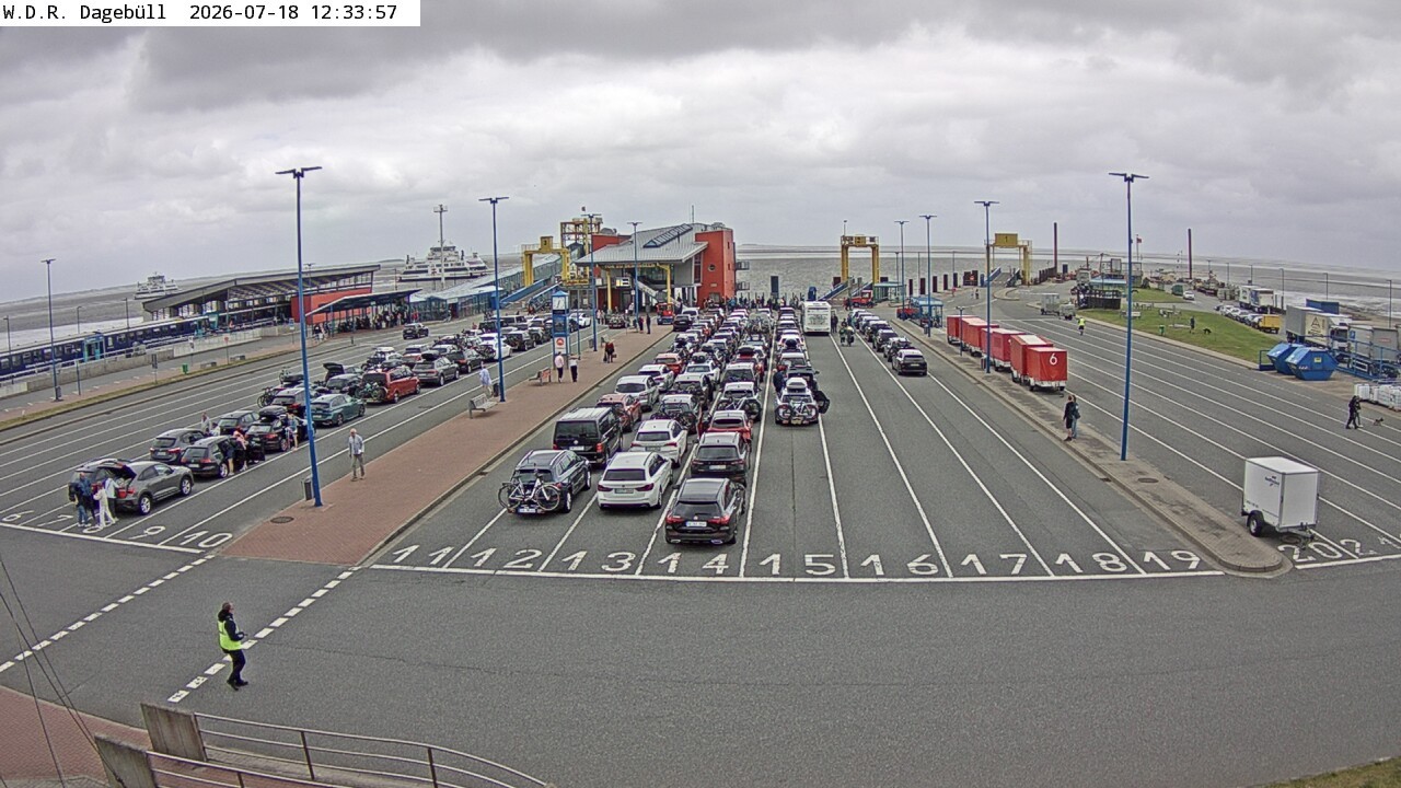 Archiv Foto Webcam Dagebüll - Fährhafen