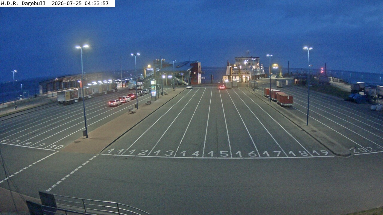 Archiv Foto Webcam Dagebüll - Fährhafen