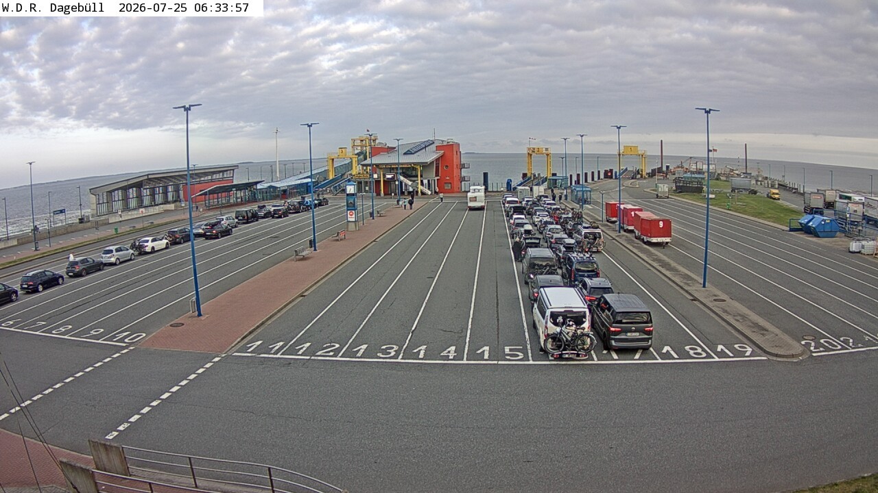 Archiv Foto Webcam Dagebüll - Fährhafen