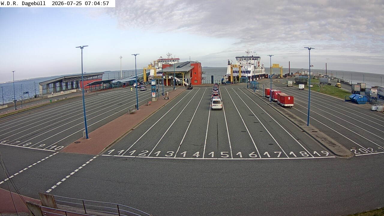 Archiv Foto Webcam Dagebüll - Fährhafen