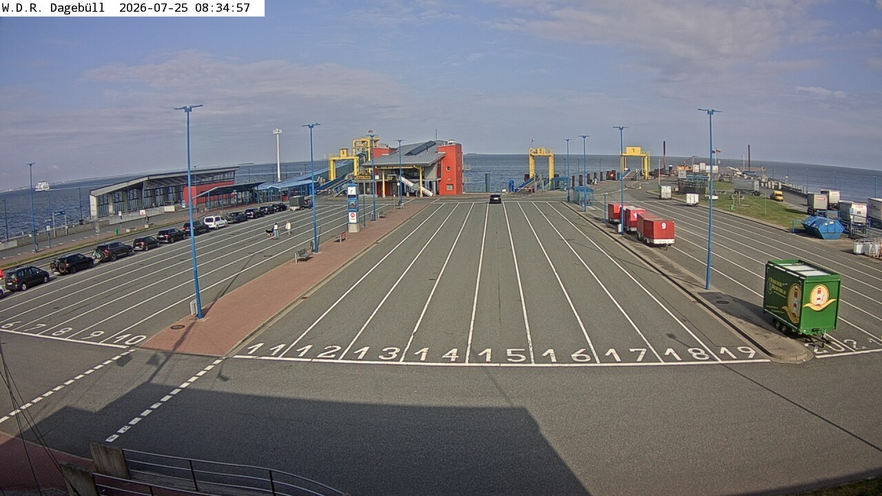 Archiv Foto Webcam Dagebüll - Fährhafen
