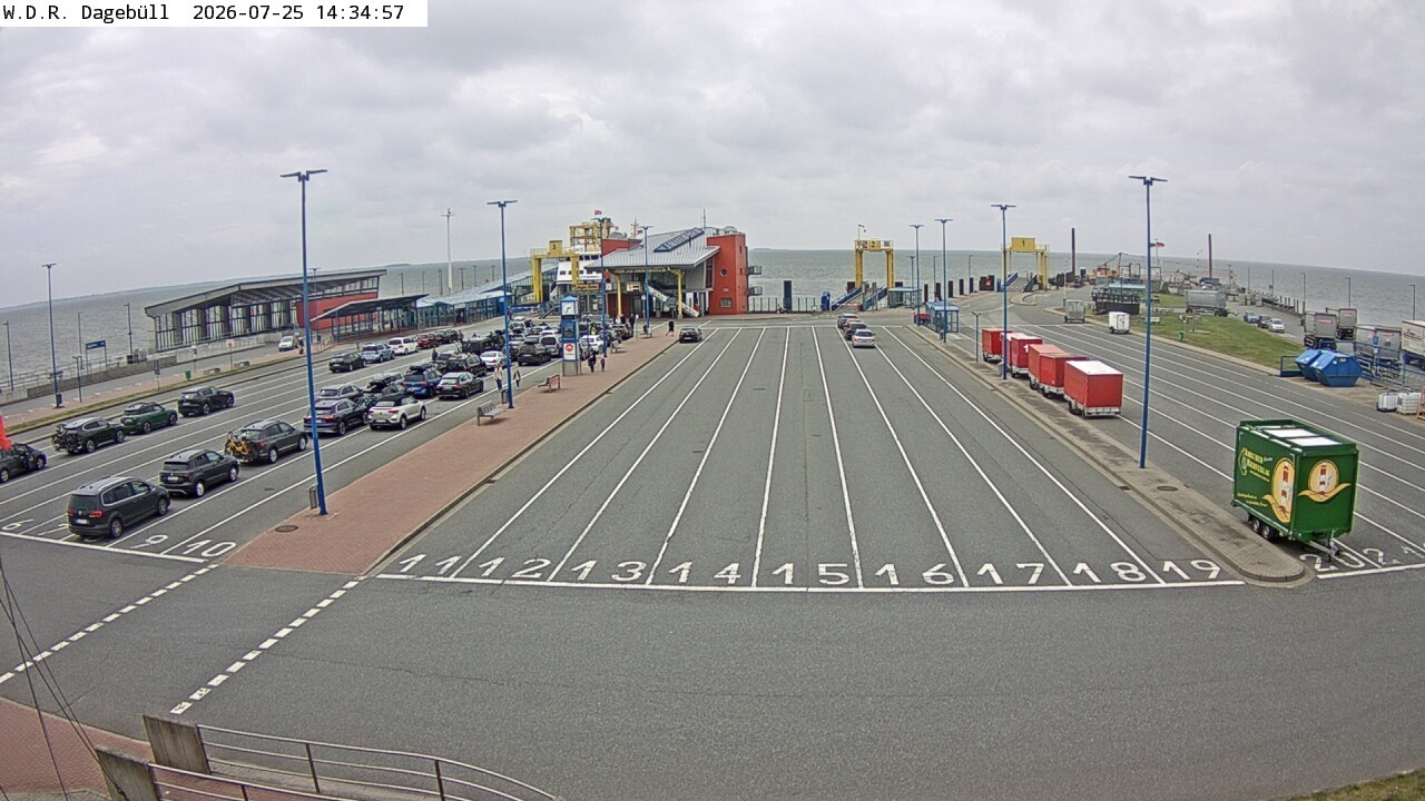 Archiv Foto Webcam Dagebüll - Fährhafen