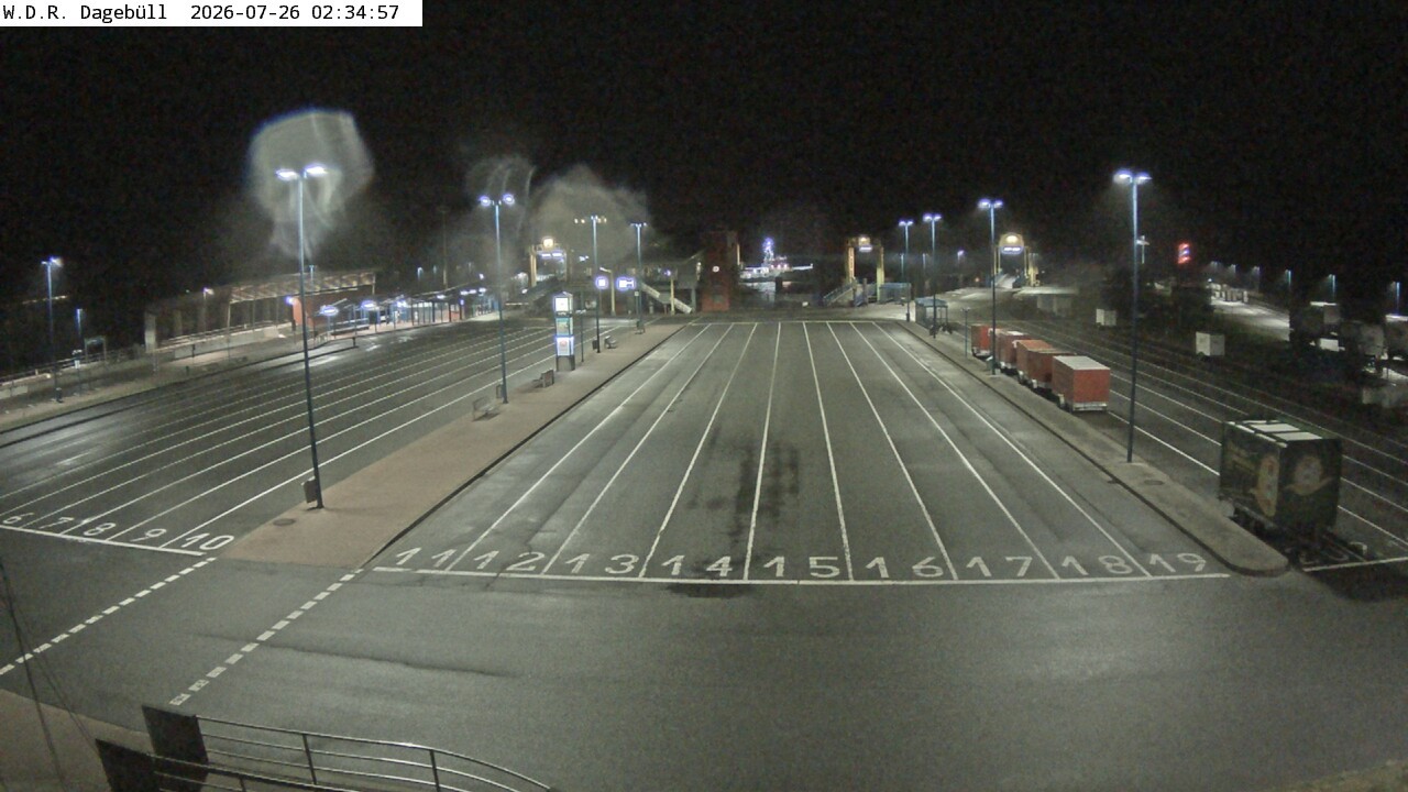 Archiv Foto Webcam Dagebüll - Fährhafen