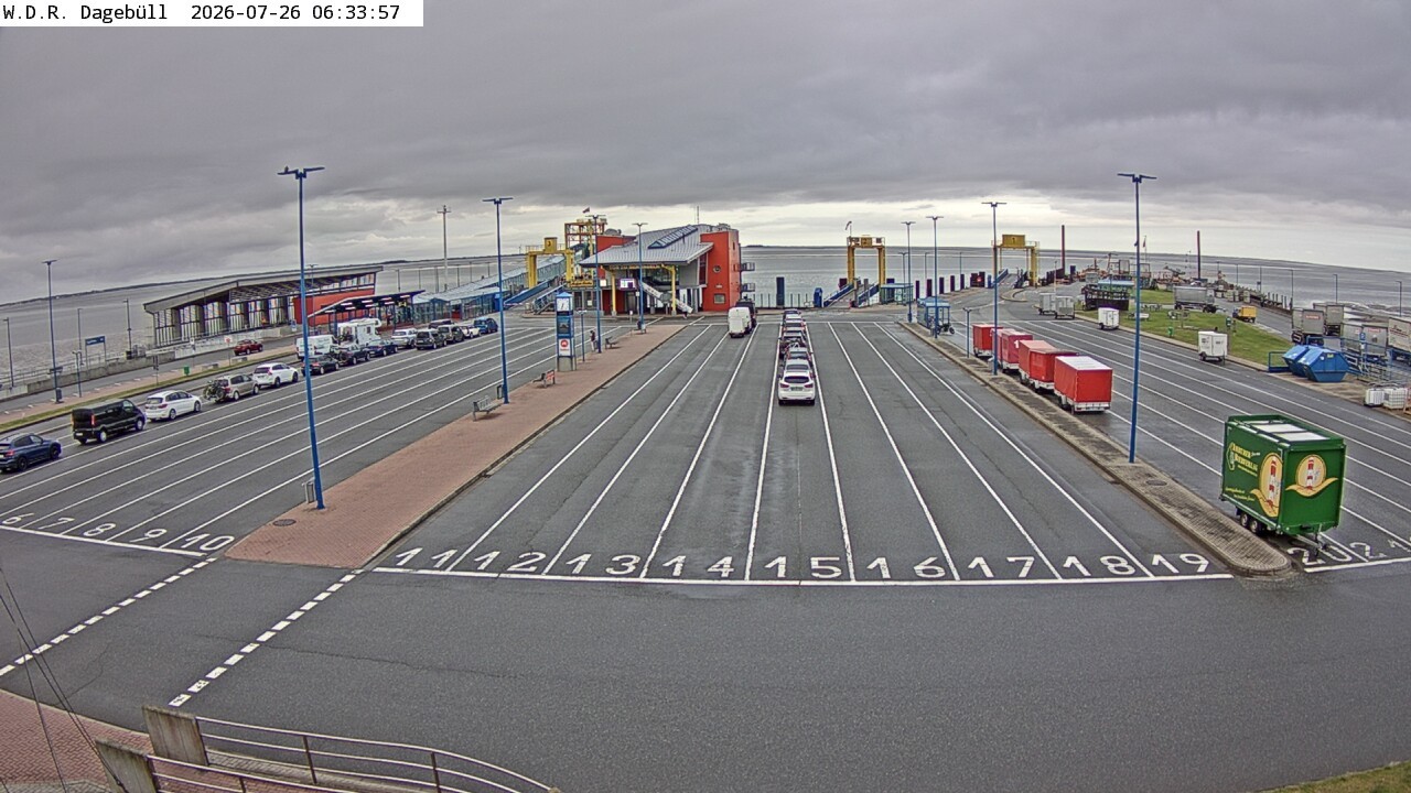 Archiv Foto Webcam Dagebüll - Fährhafen