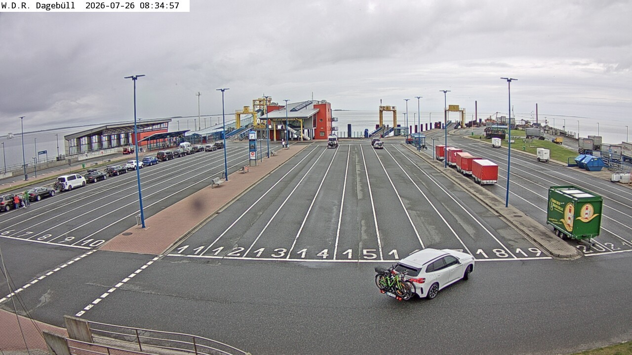 Archiv Foto Webcam Dagebüll - Fährhafen
