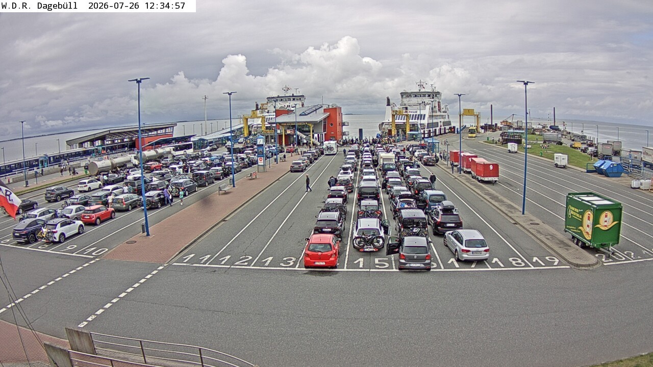 Archiv Foto Webcam Dagebüll - Fährhafen