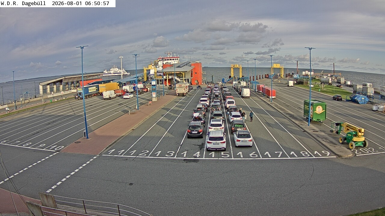 Archiv Foto Webcam Dagebüll - Fährhafen