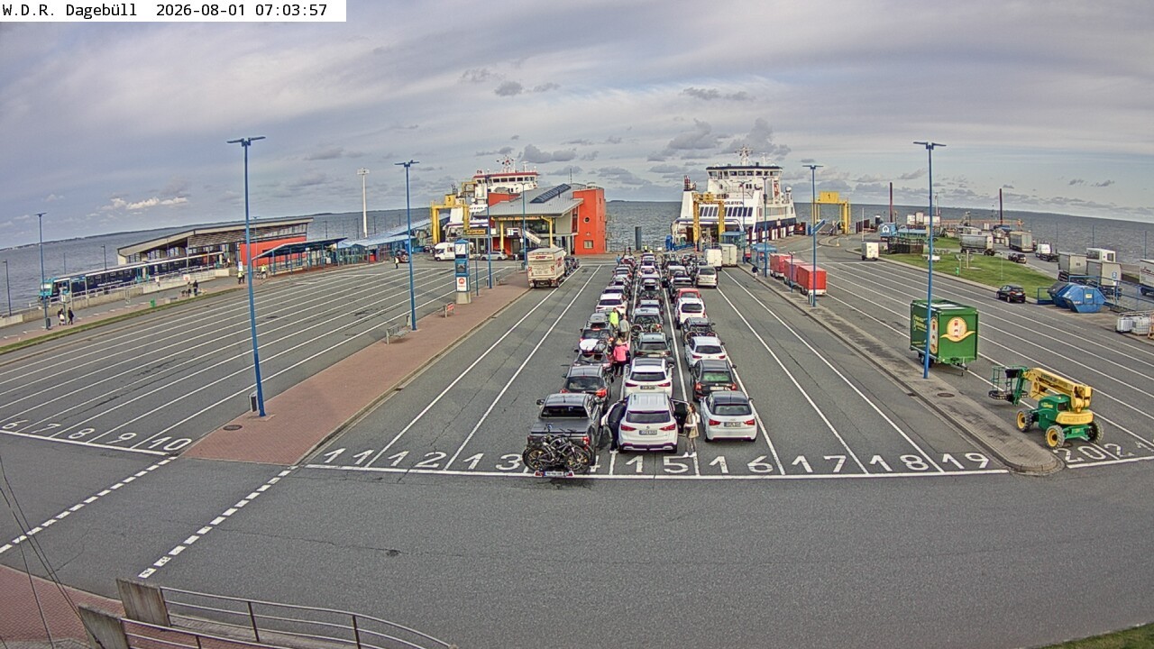 Archiv Foto Webcam Dagebüll - Fährhafen