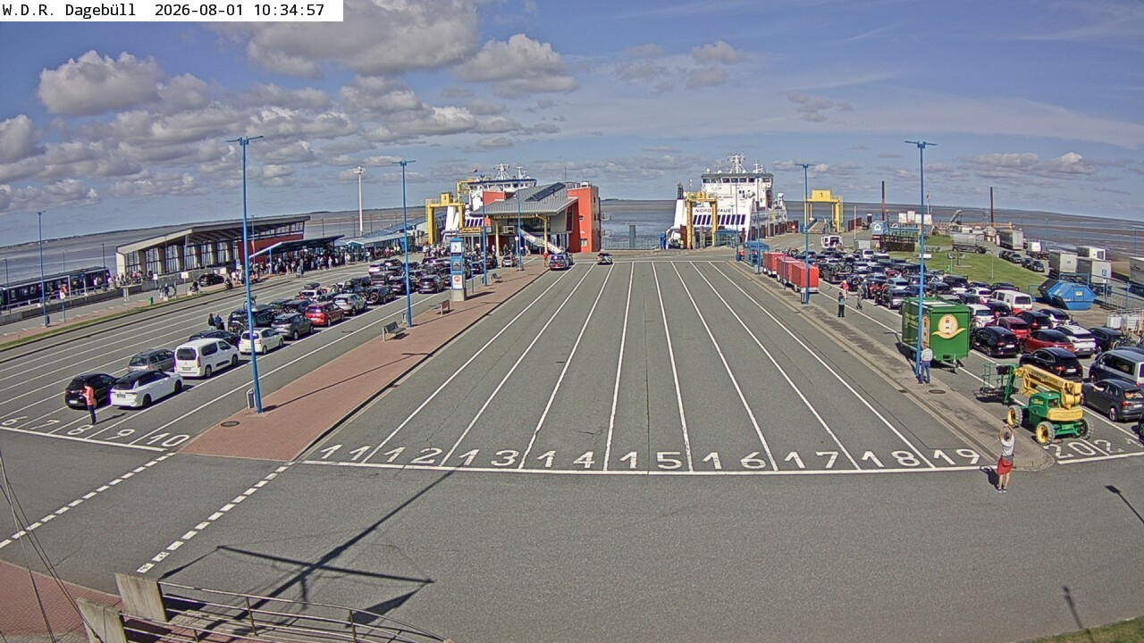 Archiv Foto Webcam Dagebüll - Fährhafen