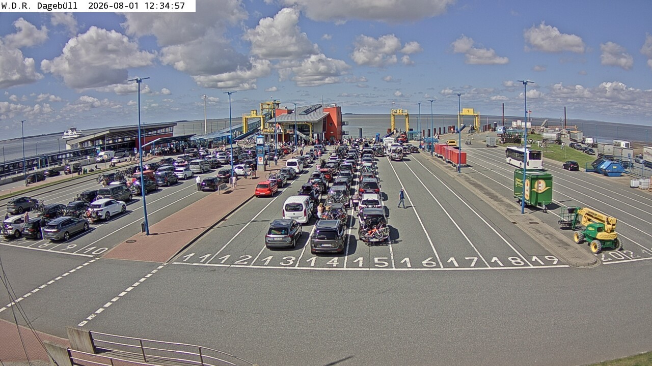 Archiv Foto Webcam Dagebüll - Fährhafen