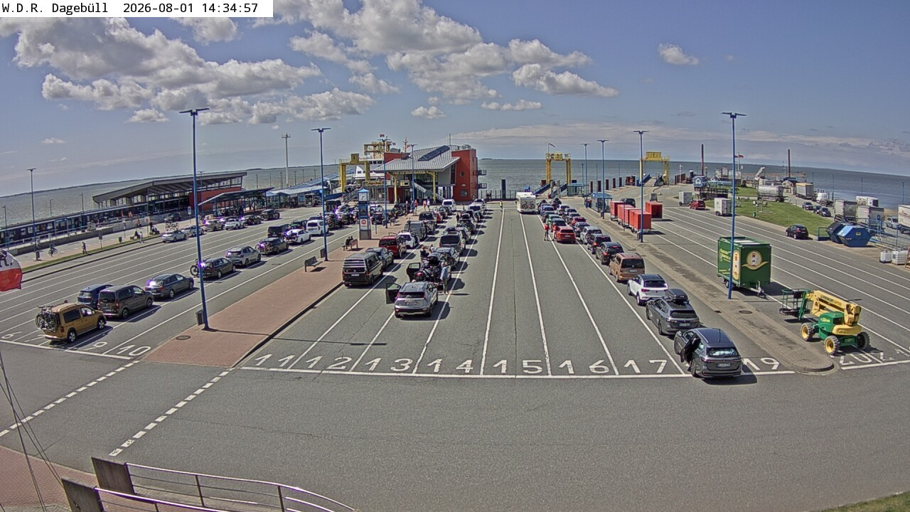 Archiv Foto Webcam Dagebüll - Fährhafen