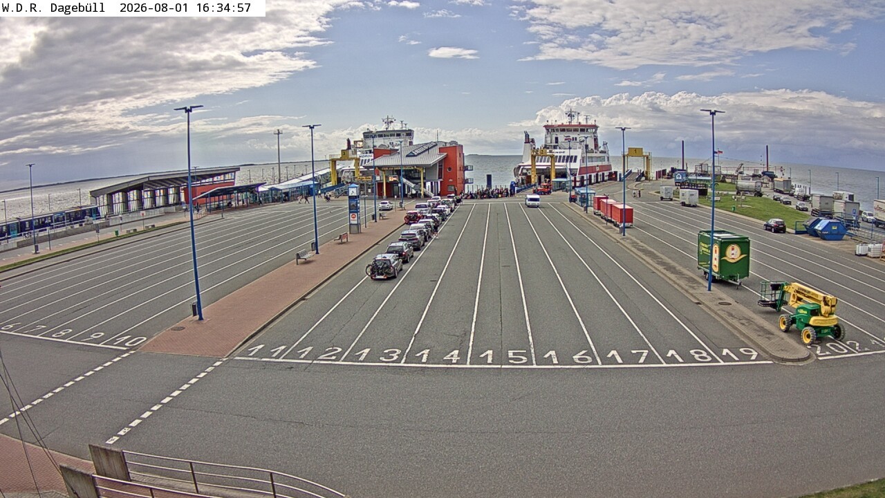 Archiv Foto Webcam Dagebüll - Fährhafen