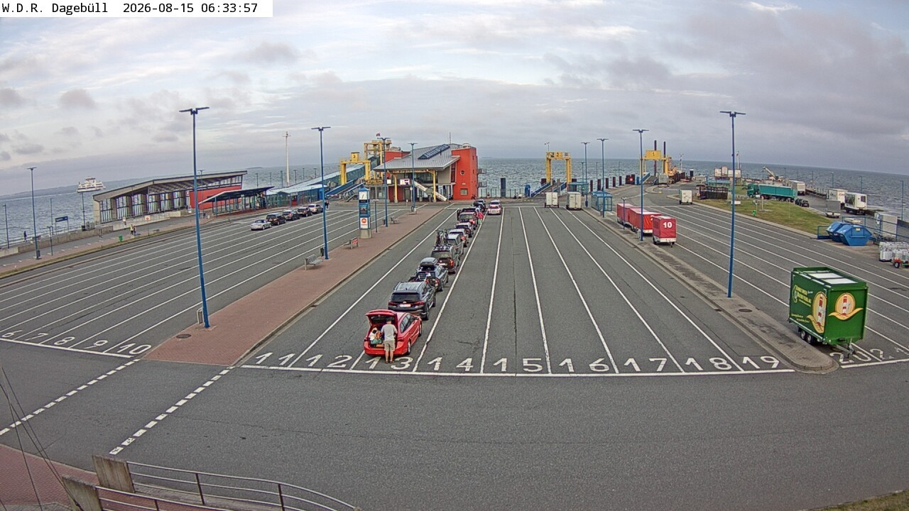 Archiv Foto Webcam Dagebüll - Fährhafen