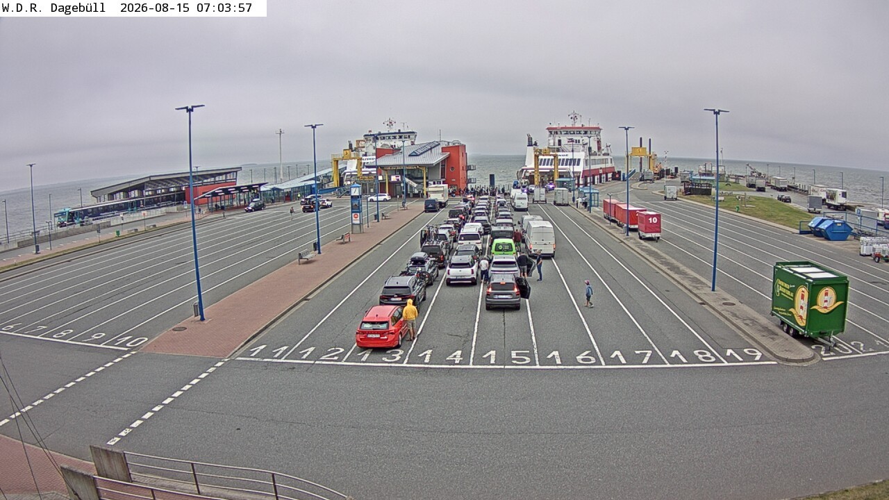 Archiv Foto Webcam Dagebüll - Fährhafen