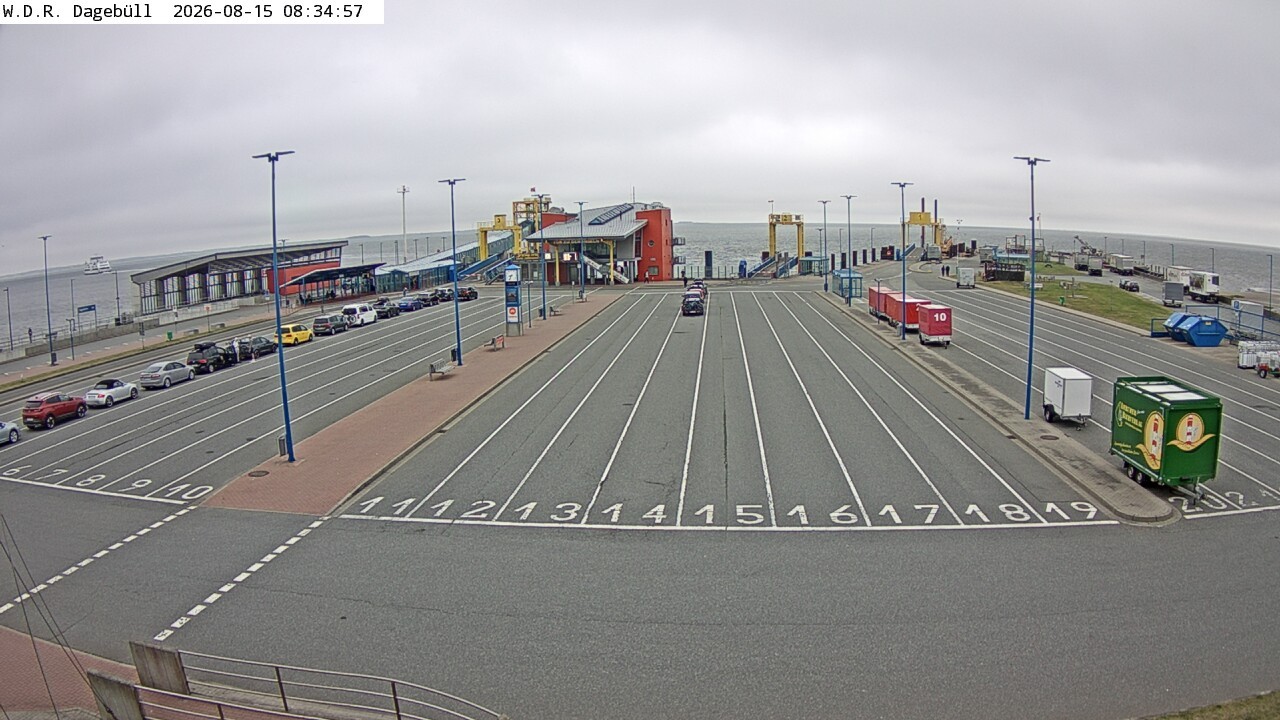 Archiv Foto Webcam Dagebüll - Fährhafen