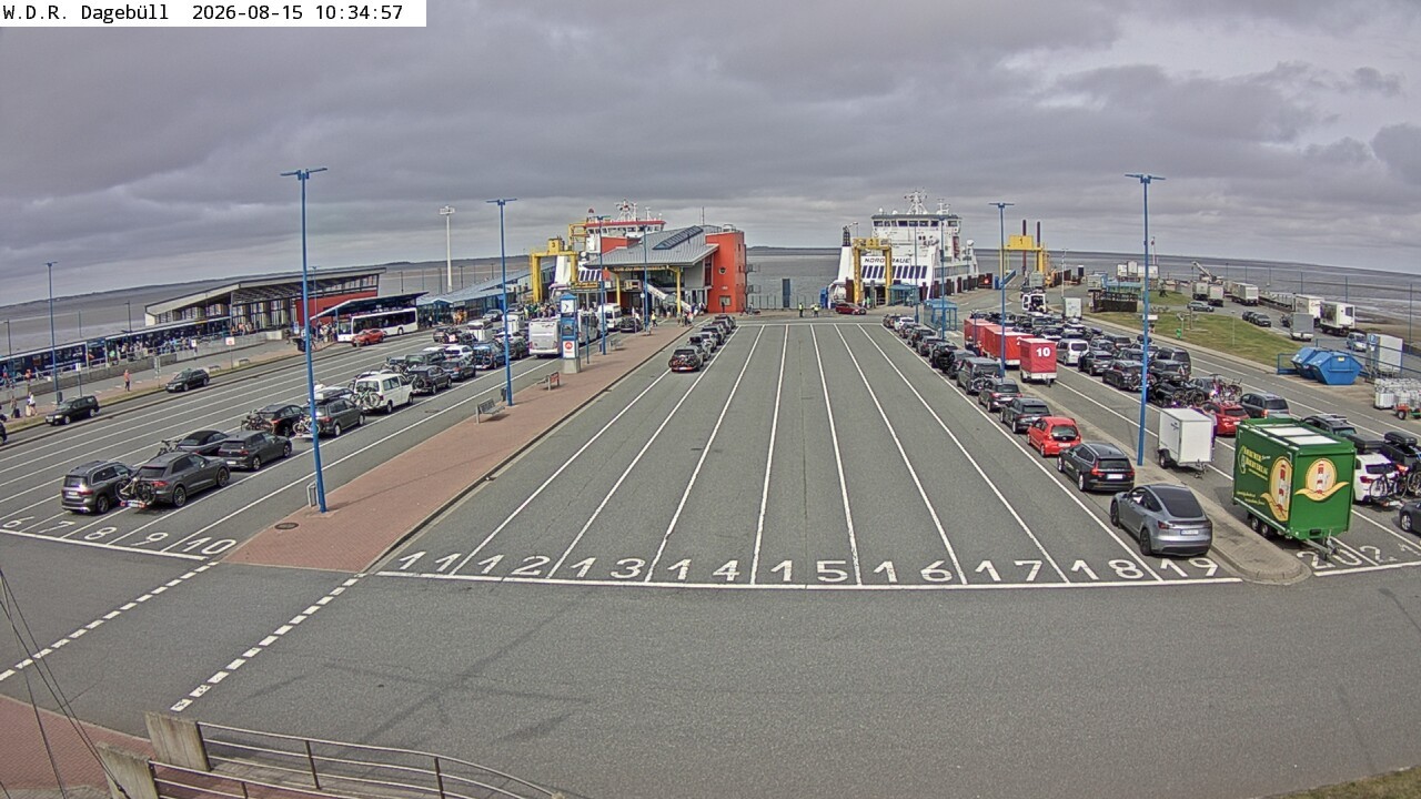 Archiv Foto Webcam Dagebüll - Fährhafen