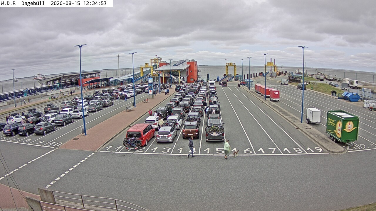 Archiv Foto Webcam Dagebüll - Fährhafen