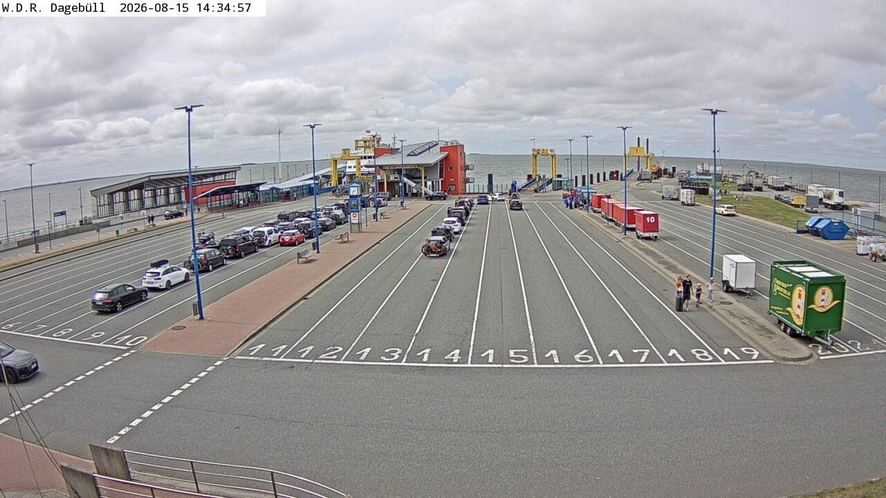 Archiv Foto Webcam Dagebüll - Fährhafen