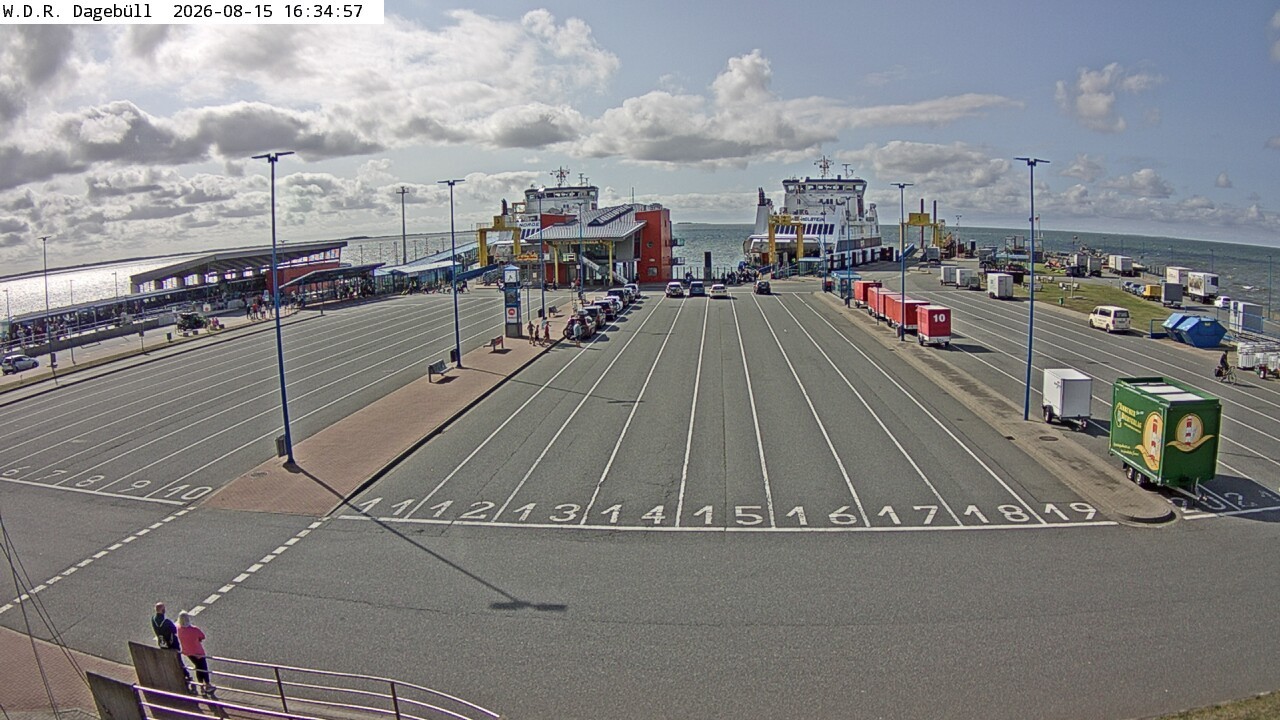 Archiv Foto Webcam Dagebüll - Fährhafen