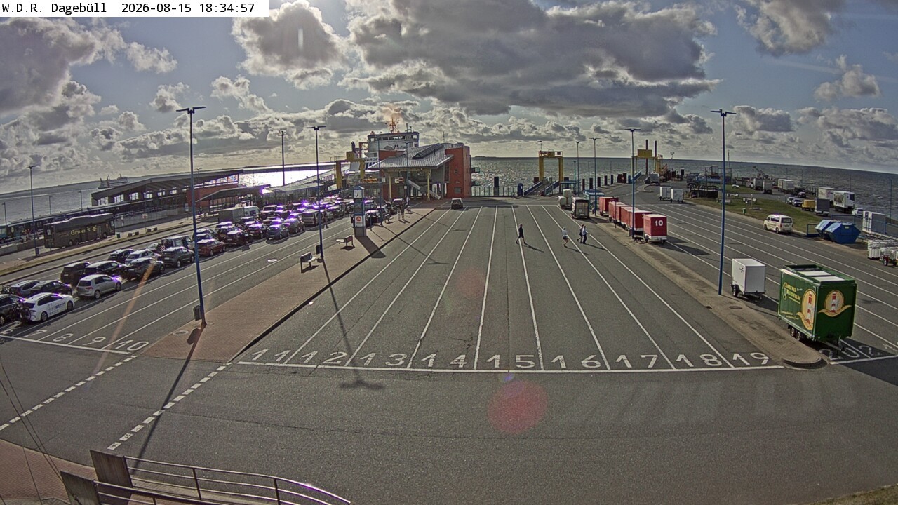 Archiv Foto Webcam Dagebüll - Fährhafen