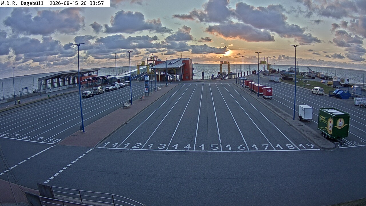 Archiv Foto Webcam Dagebüll - Fährhafen