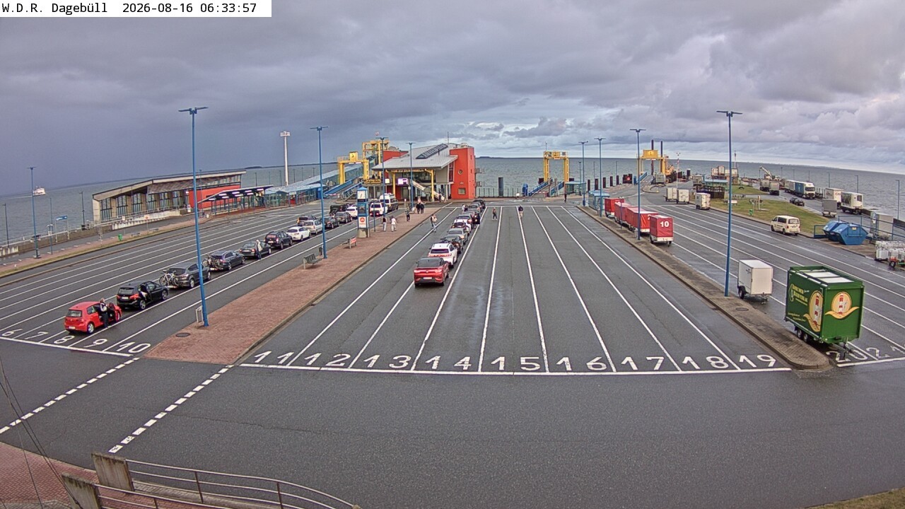 Archiv Foto Webcam Dagebüll - Fährhafen