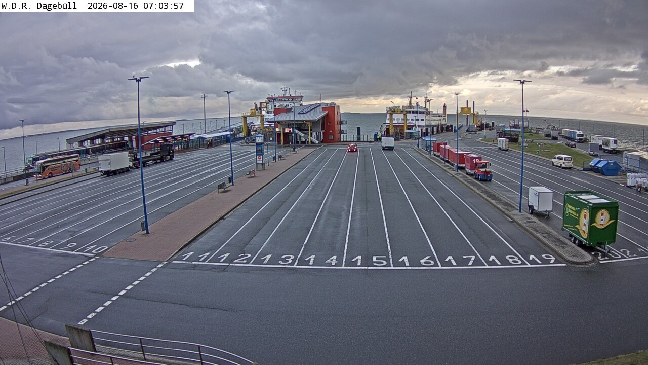 Archiv Foto Webcam Dagebüll - Fährhafen