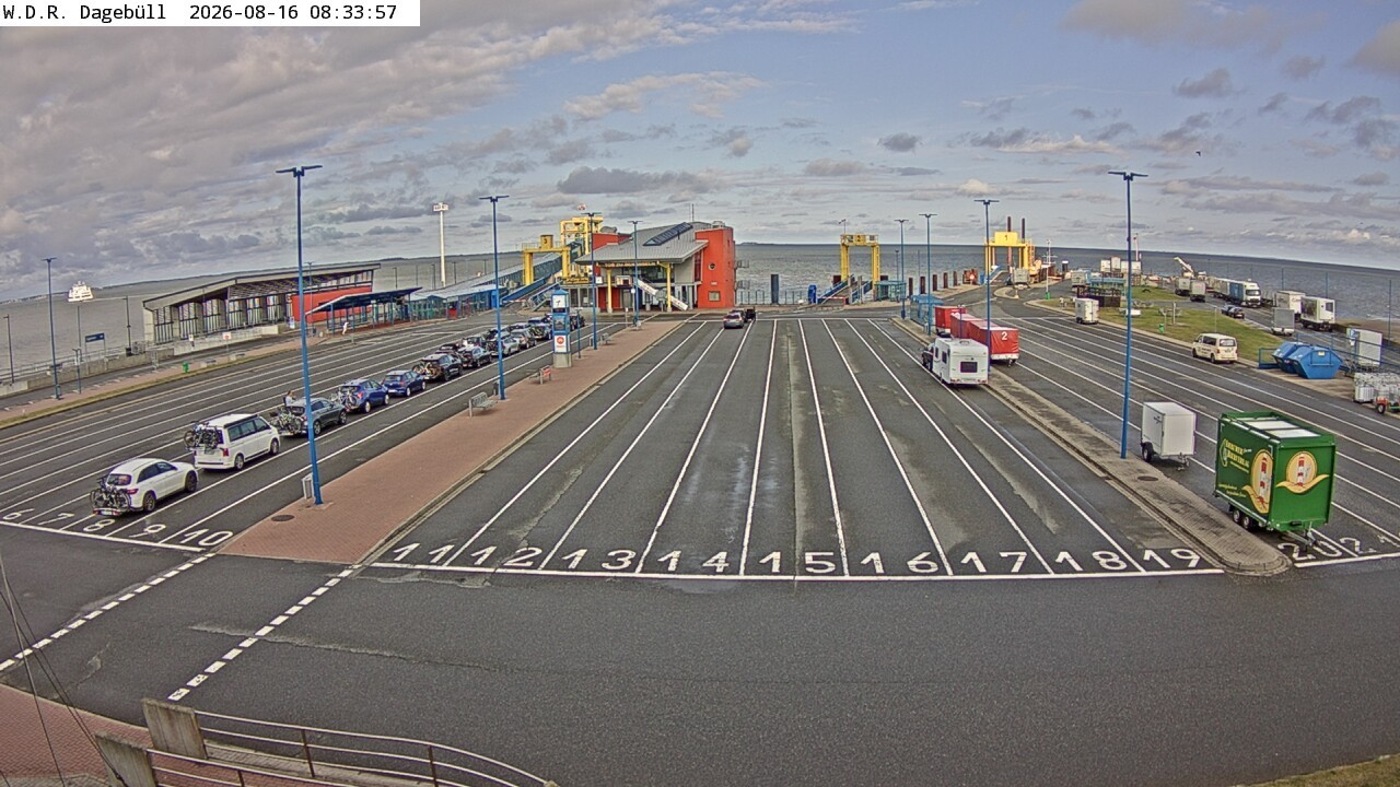 Archiv Foto Webcam Dagebüll - Fährhafen